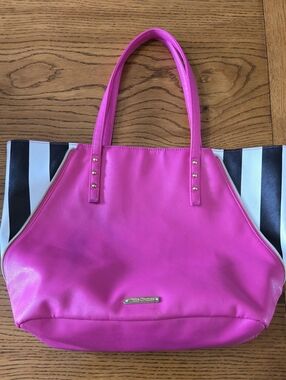Juicy Couture Hot Pink Tote with Gold-Tone Accents